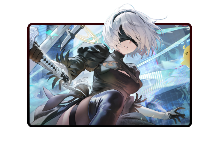 2B 3D poster skin