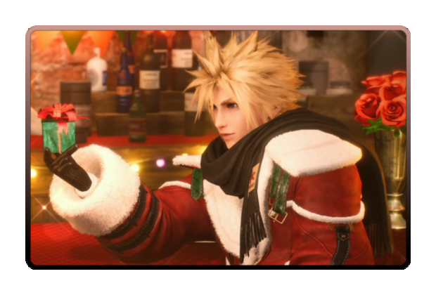 Cloud Strife Christmas 2025 poster skin