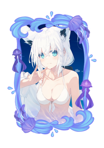 Shirakami Fubuki Summer 2026 skin